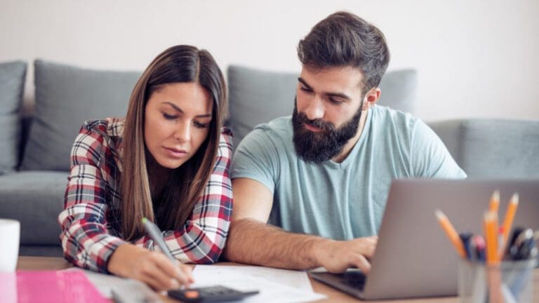 couple discussing finances