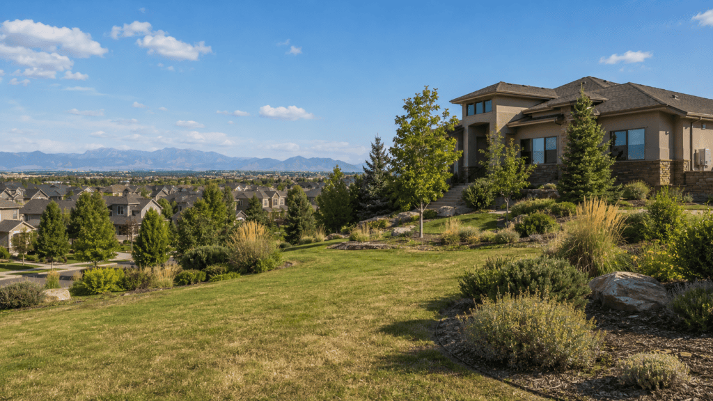 Denver Home with Dry landscape